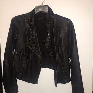 Rock & Republic Studded Imitation Leather Jacket